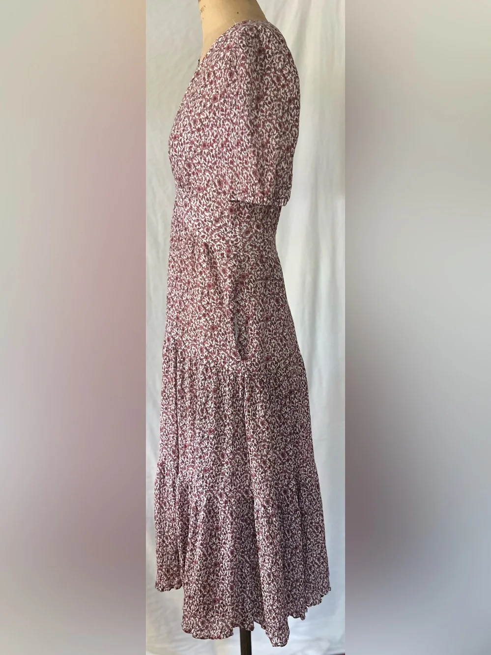 Tory Burch Pink Floral Flowy Keepsake Dress Size 0  *as is